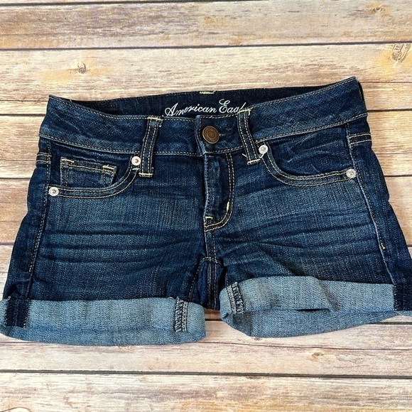 American Eagle Outfitters Pants - American Eagle Jean Shorts | Dark Wash | Stretch Material